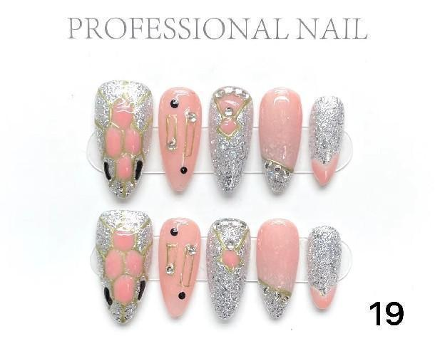 Link 0 number(0-100) Handmade nails