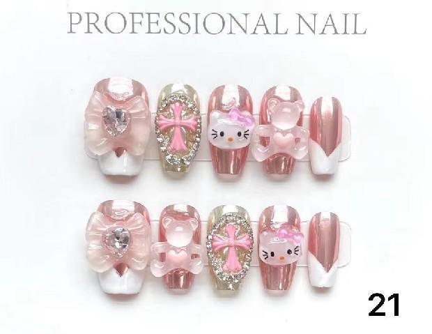 Link 0 number(0-100) Handmade nails