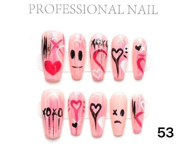 Link 0 number(0-100) Handmade nails