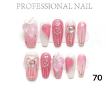 Link 0 number(0-100) Handmade nails