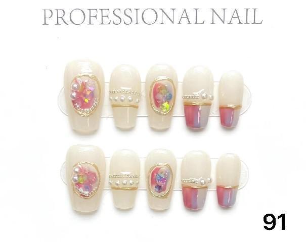 Link 0 number(0-100) Handmade nails