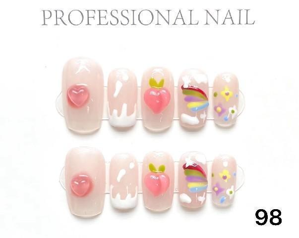 Link 0 number(0-100) Handmade nails