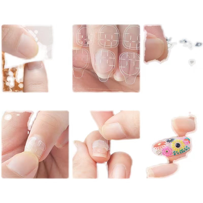 Jelly Gel Glue Nail Sticker Double Sided Nail Glue Stickers