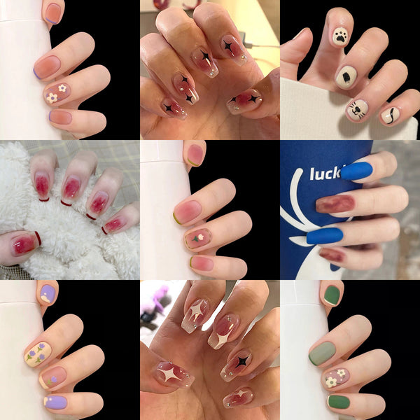 New Arrival In TJ's Tik Tok Live Fake Nail (Press on nails) 24 Pcs/Box N1-N99