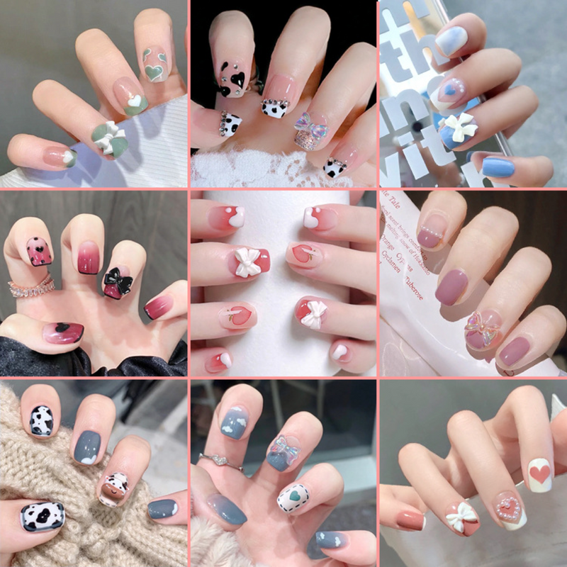 New Arrival In TJ's Tik Tok Live Fake Nail (Press on nails) 24 Pcs/Box N1-N99