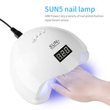 48W 10s/30s/60s/99s 24 Lamp Beads Nail Lamp Power UV LED Light Nail Gel Dryer Lamp Intelligent Induction Nail Machine Care Tool