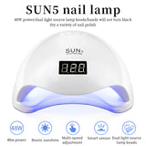 48W 10s/30s/60s/99s 24 Lamp Beads Nail Lamp Power UV LED Light Nail Gel Dryer Lamp Intelligent Induction Nail Machine Care Tool