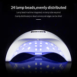 48W 10s/30s/60s/99s 24 Lamp Beads Nail Lamp Power UV LED Light Nail Gel Dryer Lamp Intelligent Induction Nail Machine Care Tool