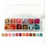 12 Macaron Color Short Fakenail